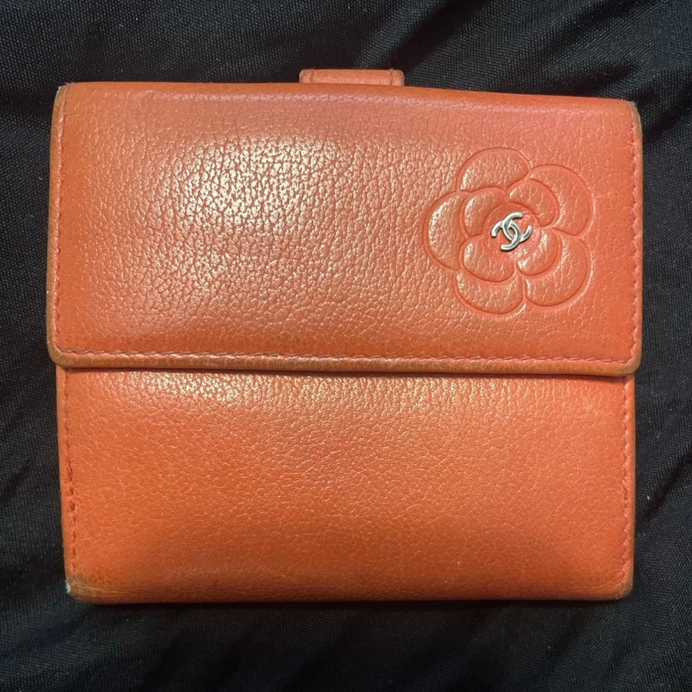 Chanel Salmon Pink Camilla French Wallet